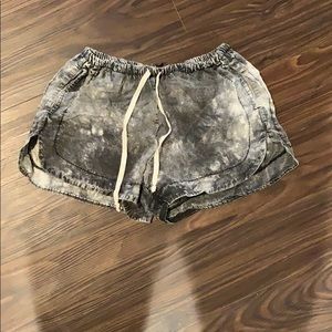 black and white shorts